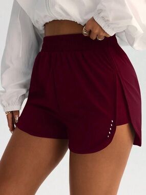 SHEIN Maroon Athletic Shorts